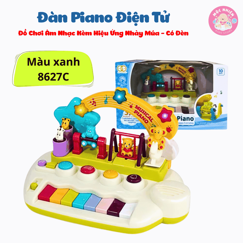 Đồ chơi âm nhạc cho bé kèm đàn piano điện tử có hiệu ứng động vật nhảy múa Goodway Musical Piano