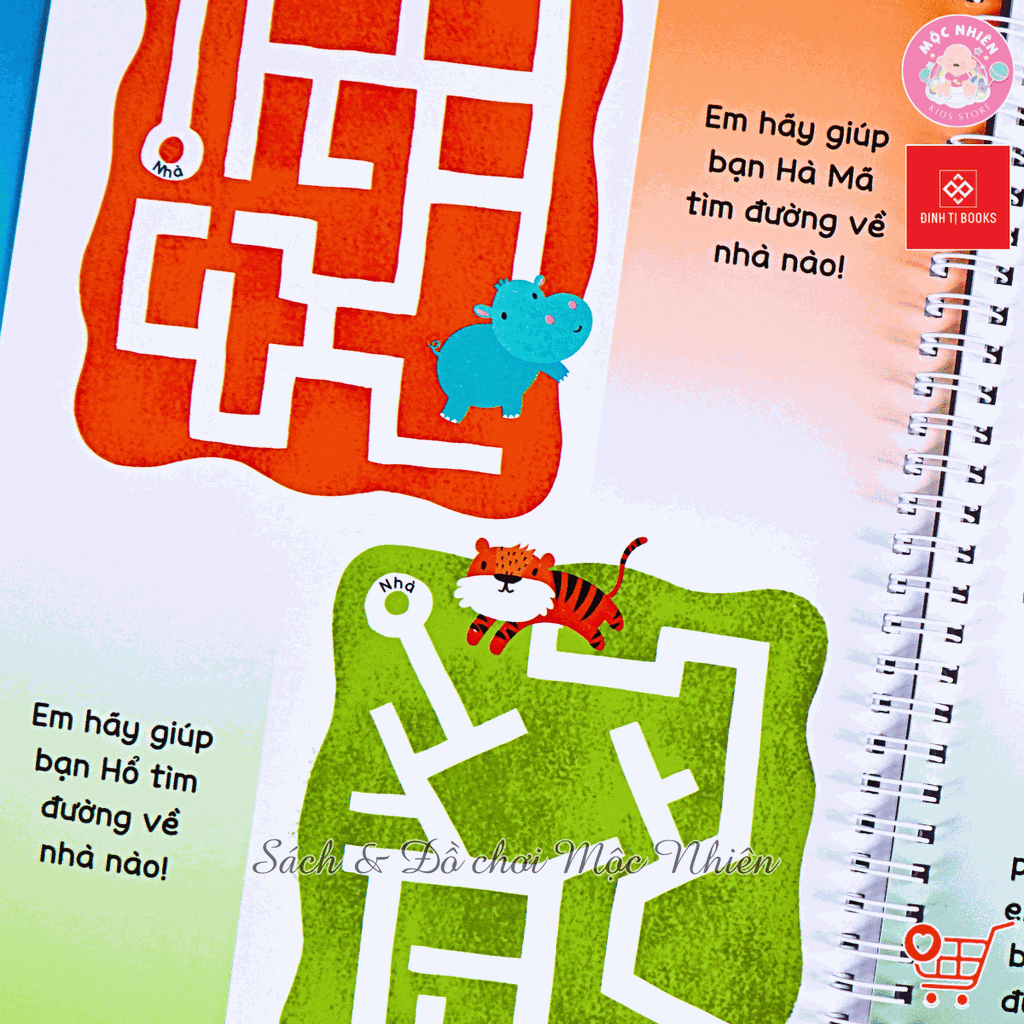 Combo 04 cuốn Sách viết xóa thông minh (Cho bé từ 4-7 tuổi) - Đinh Tị Books