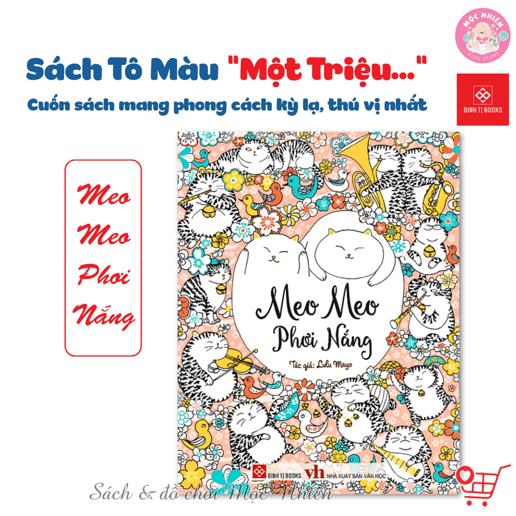 Sách tô màu Một triệu của Lulu Mayo (cuốn sách mang phong cách kỳ lạ, thú vị nhất) - Đinh Tị Books
