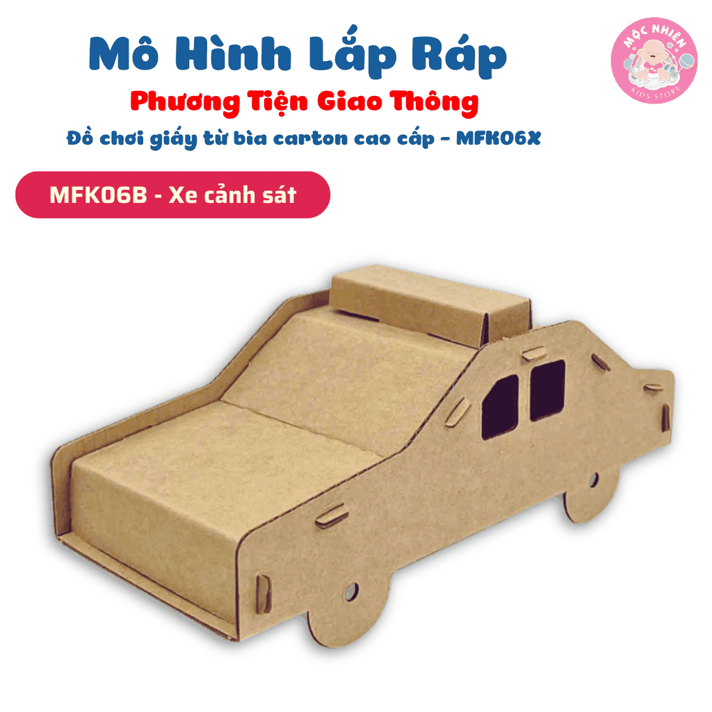 Đồ chơi giấy từ bìa carton cao cấp - Mô hình lắp ráp phương tiện giao thông (Nhiều mẫu) - MAGIX