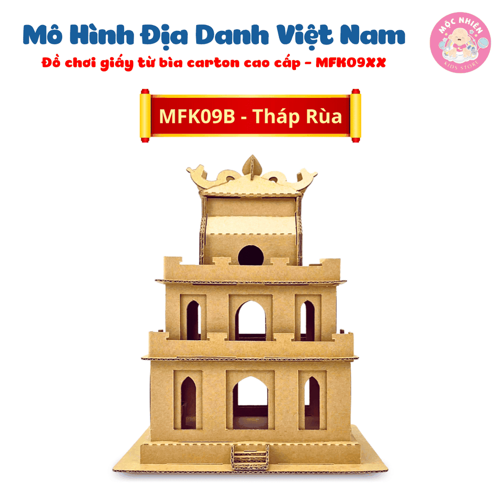 Đồ chơi giấy từ bìa carton cao cấp - Mô hình lắp ráp địa danh Việt Nam (Nhiều mẫu) - Magix