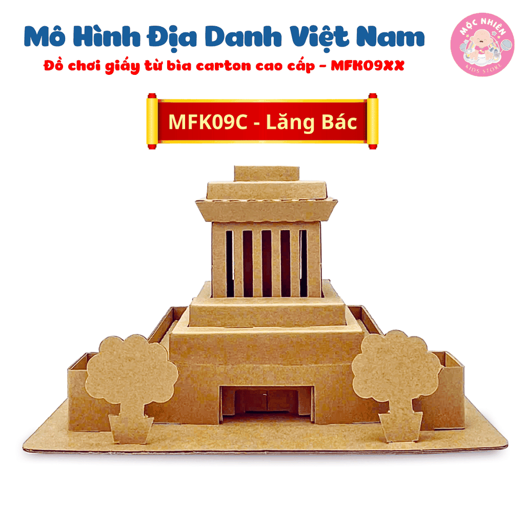 Đồ chơi giấy từ bìa carton cao cấp - Mô hình lắp ráp địa danh Việt Nam (Nhiều mẫu) - Magix