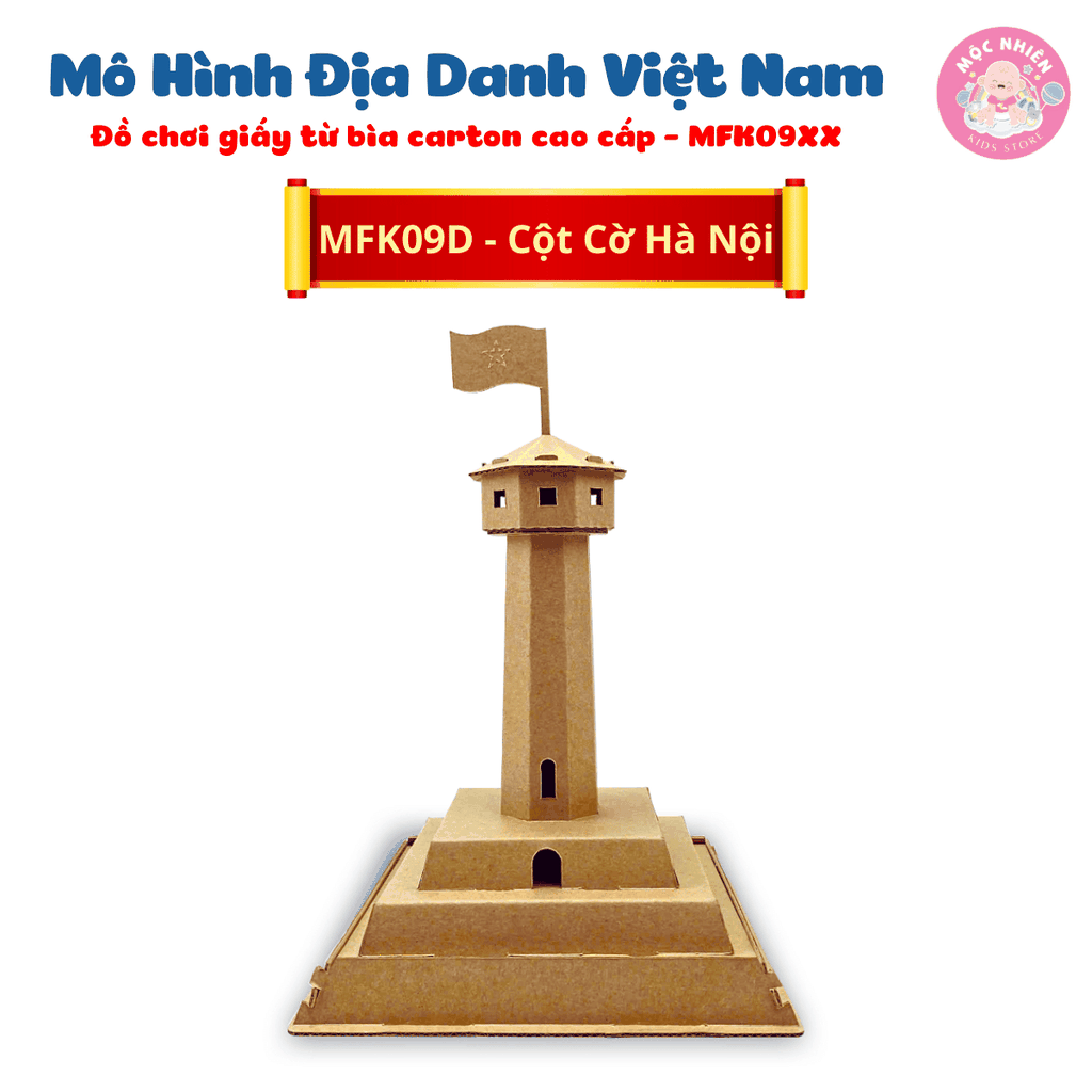 Đồ chơi giấy từ bìa carton cao cấp - Mô hình lắp ráp địa danh Việt Nam (Nhiều mẫu) - Magix