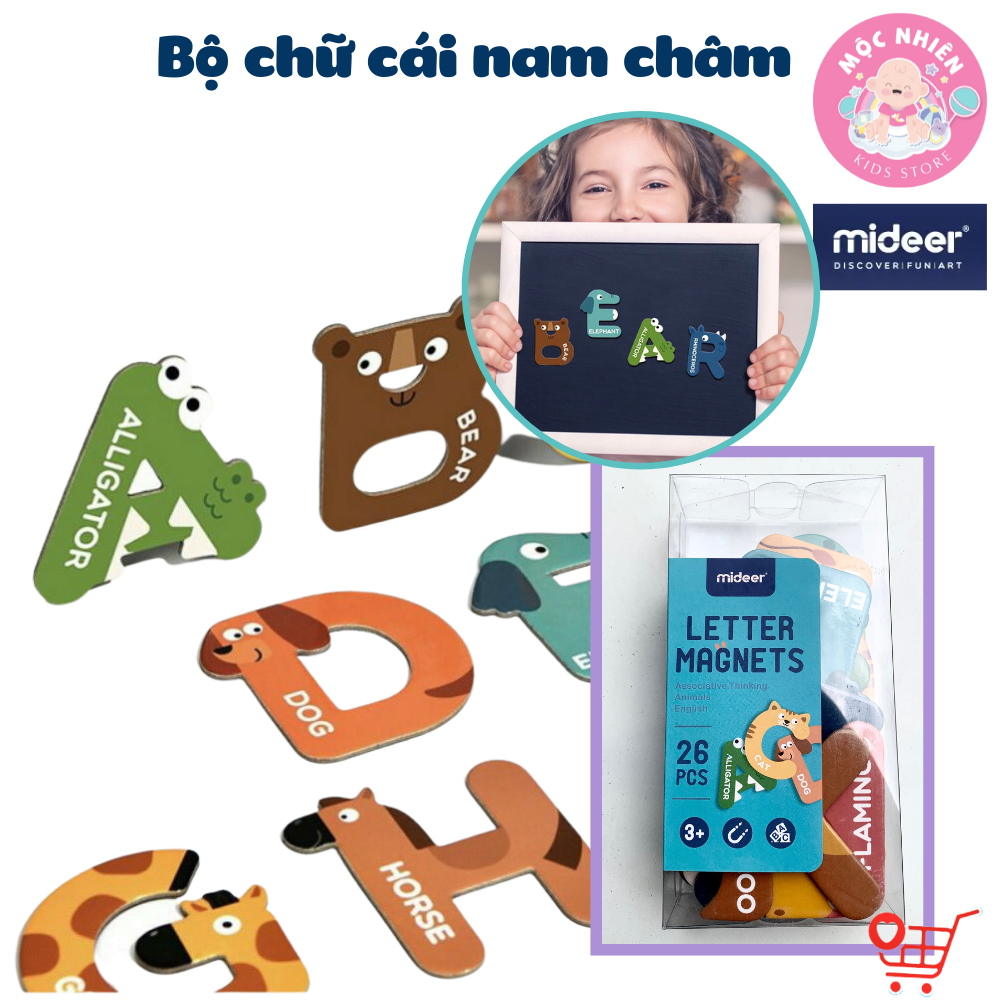 Bộ chữ cái và số đếm nam châm - Mideer Letter/Number Magnets - MD2064/2102