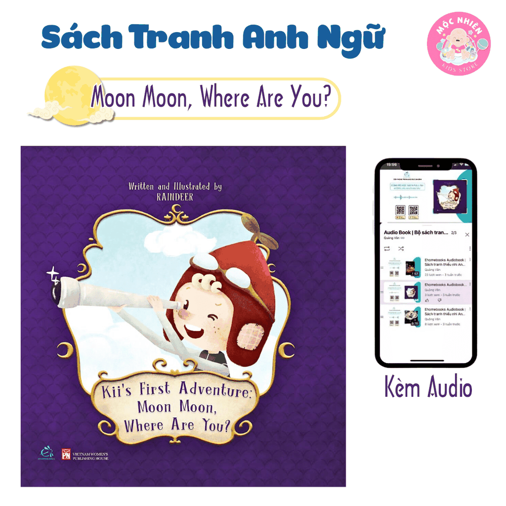 Combo 03 cuốn Sách tranh Anh ngữ - Giải thưởng sách tranh quốc tế Ehomebooks (Nâng niu những ước mơ thơ bé)
