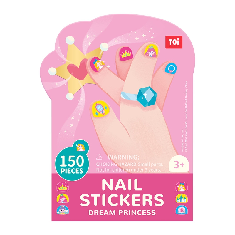 Đồ Chơi Dán Móng Tay 150 chi tiết - Nail Stickers - Thương hiệu TOI
