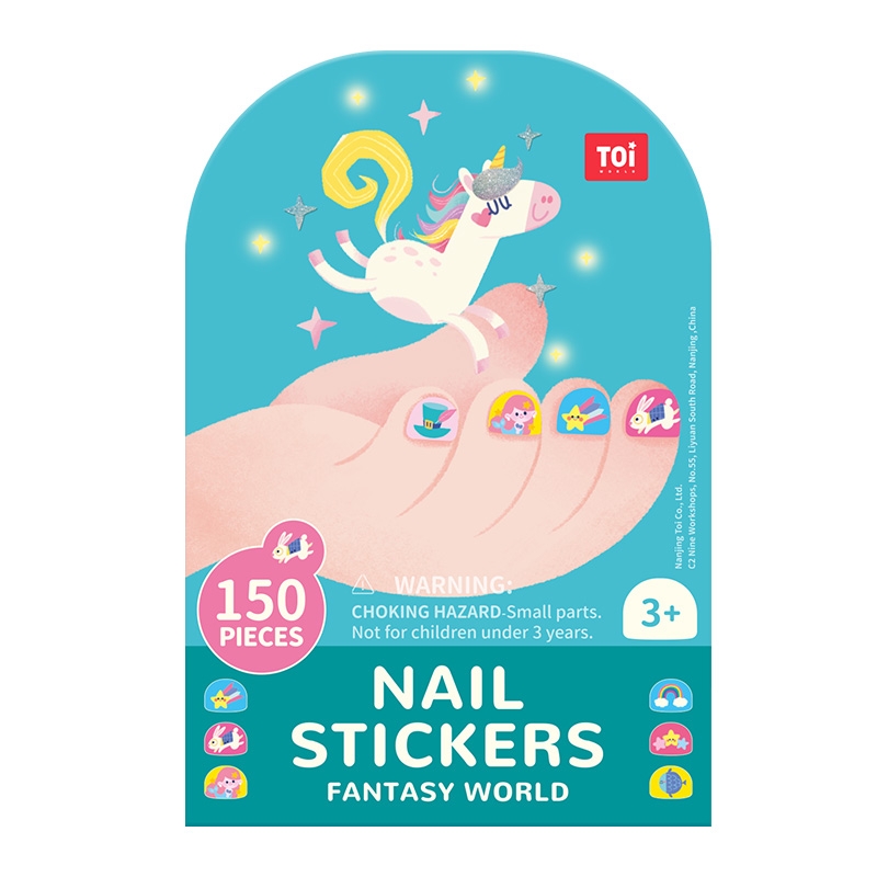 Đồ Chơi Dán Móng Tay 150 chi tiết - Nail Stickers - Thương hiệu TOI