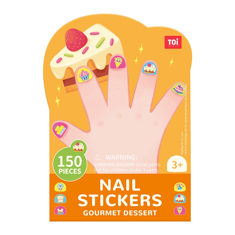Đồ Chơi Dán Móng Tay 150 chi tiết - Nail Stickers - Thương hiệu TOI