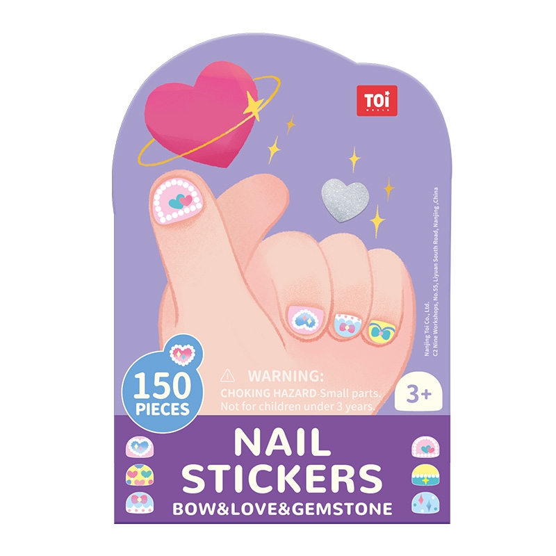 Đồ Chơi Dán Móng Tay 150 chi tiết - Nail Stickers - Thương hiệu TOI