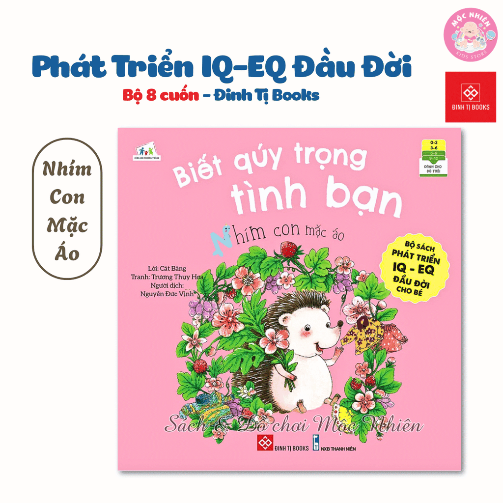 Combo 08 quyển sách - Phát triển IQ - EQ đầu đời cho bé từ 0 - 6 tuổi - Rèn trí thông minh, rèn luyện trí nhớ - Đinh Tị Books