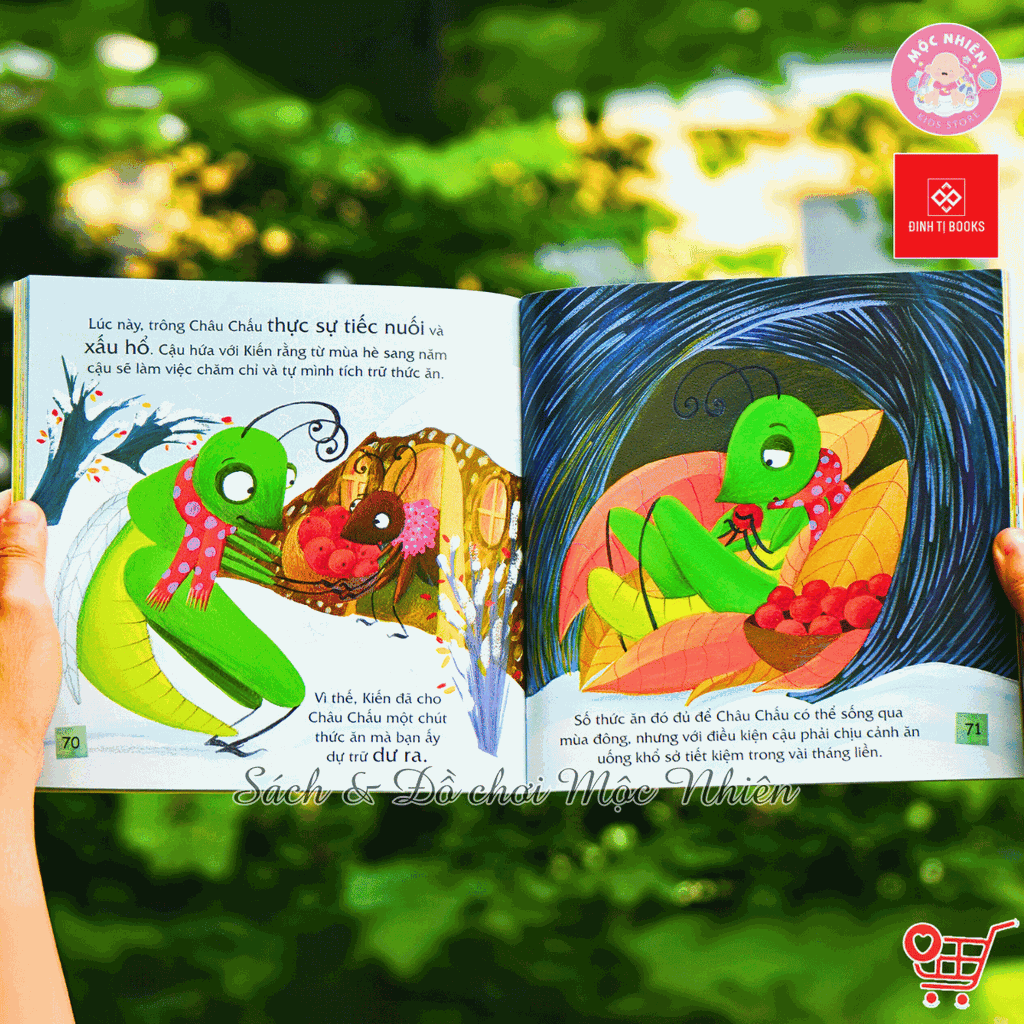 Combo 02 cuốn Sách - Truyện kể mỗi ngày cho trẻ 3 - 9 tuổi (Sự tích các loài vật và Ngụ ngôn Aesop) - Đinh Tị Books