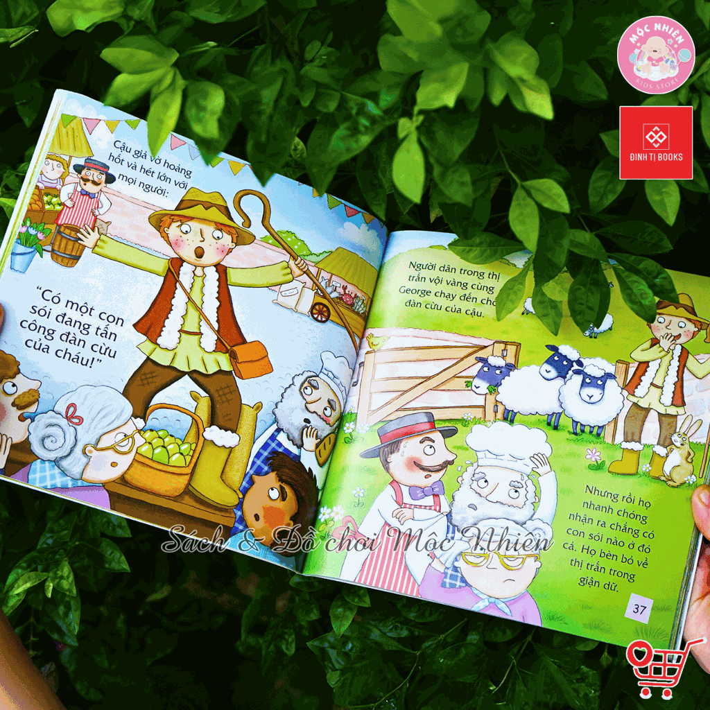 Sách thiếu nhi - Truyện kể mỗi ngày cho trẻ 3 - 9 tuổi (Sự tích các loài vật và Ngụ ngôn Aesop) - Đinh Tị Books