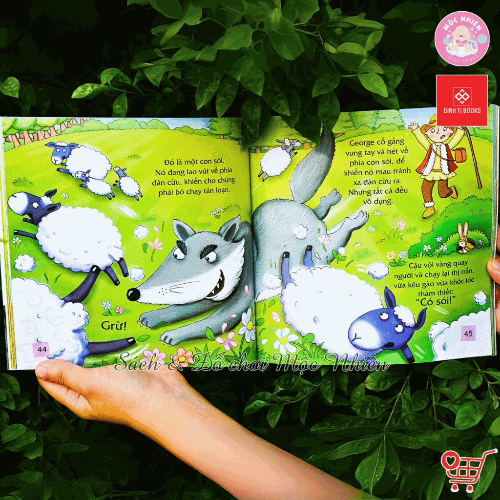 Combo 02 cuốn Sách - Truyện kể mỗi ngày cho trẻ 3 - 9 tuổi (Sự tích các loài vật và Ngụ ngôn Aesop) - Đinh Tị Books