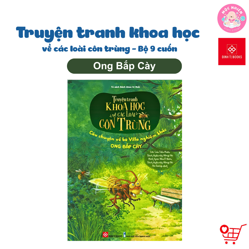 Sách - Truyện tranh khoa học về các loài côn trùng - Đinh Tị Books