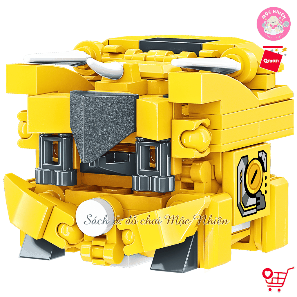 Đồ chơi lắp ráp Qman 41201 - Tê giác đáng yêu (124 chi tiết)