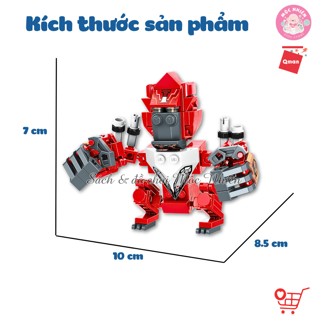 Đồ chơi lắp ráp Qman 41202 - Khỉ con tinh nghịch (121 chi tiết)