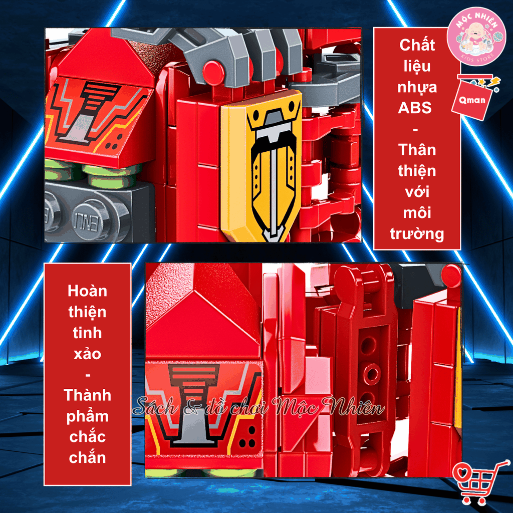 Đồ chơi lắp ráp Qman 41202 - Khỉ con tinh nghịch (121 chi tiết)