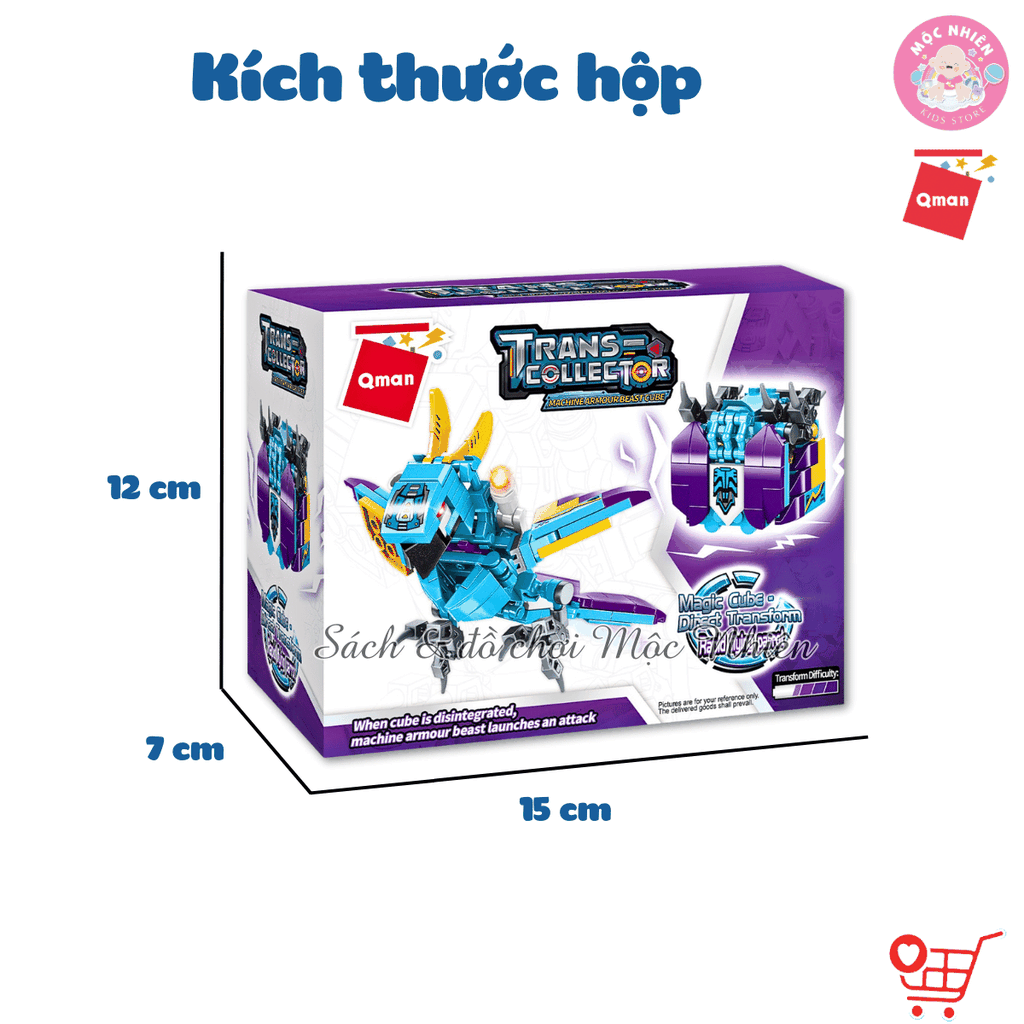 Đồ chơi lắp ráp Qman 41206 - Vịt flash (130 chi tiết)