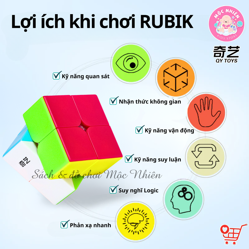 Đồ chơi trí tuệ Rubik Qiyi QY TOYS 3x3 và 2x2