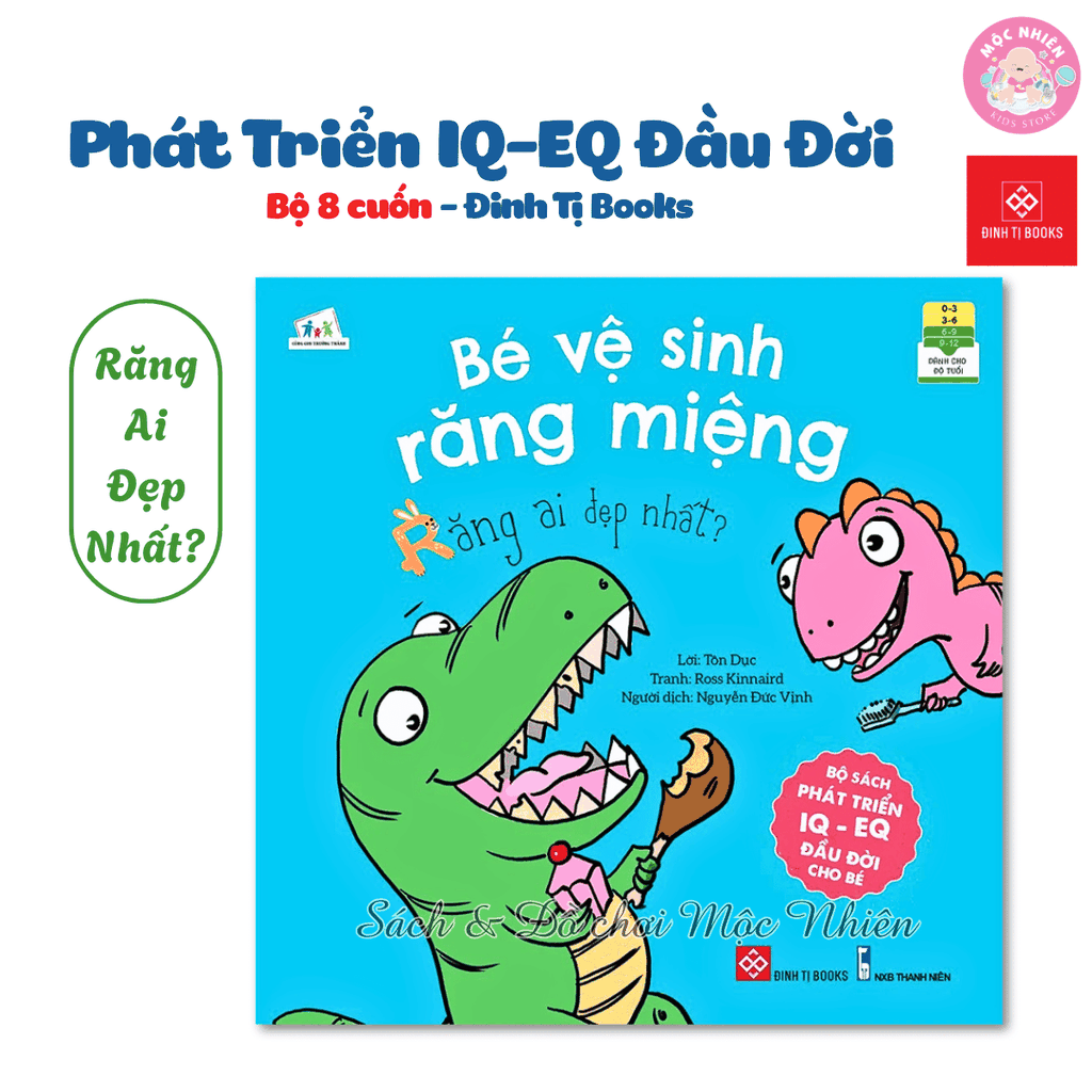 Combo 08 quyển sách - Phát triển IQ - EQ đầu đời cho bé từ 0 - 6 tuổi - Rèn trí thông minh, rèn luyện trí nhớ - Đinh Tị Books