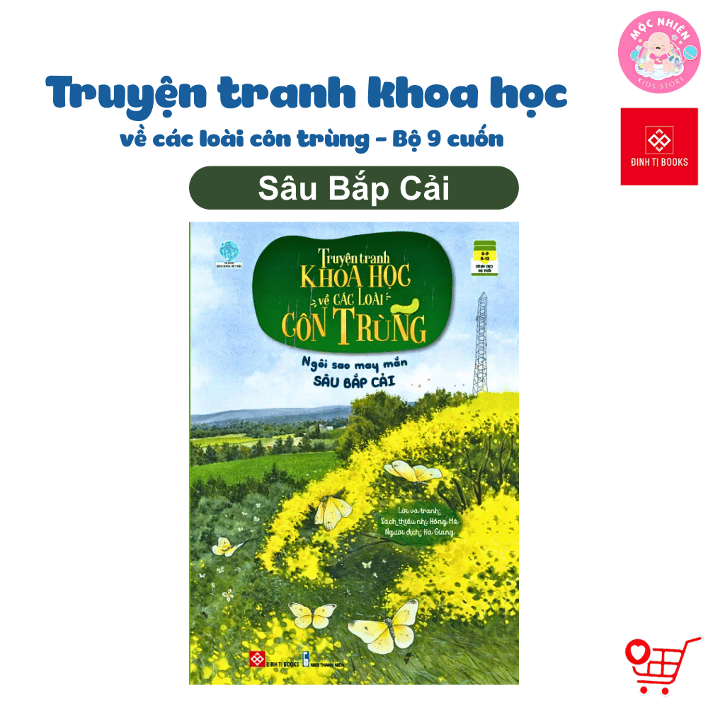 Sách - Truyện tranh khoa học về các loài côn trùng (9 phân loại lẻ cuốn) - Đinh Tị Books