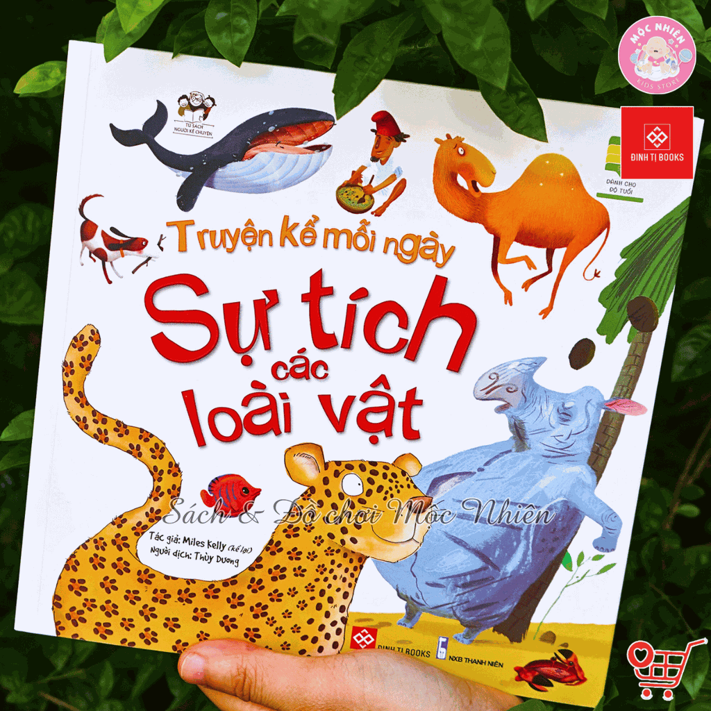 Combo 02 cuốn Sách - Truyện kể mỗi ngày cho trẻ 3 - 9 tuổi (Sự tích các loài vật và Ngụ ngôn Aesop) - Đinh Tị Books