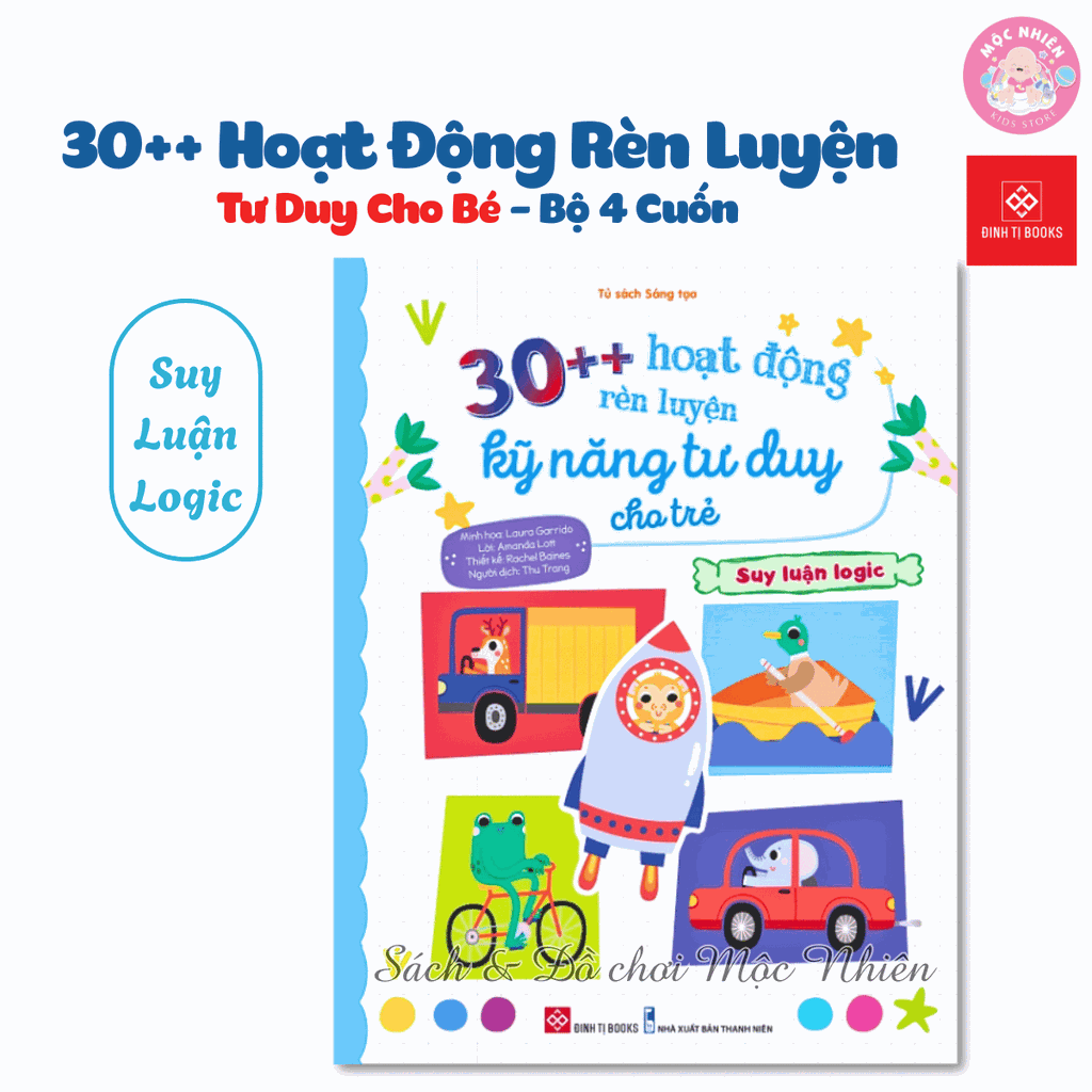 Combo 04 cuốn sách - 30++ hoạt động rèn luyện kỹ năng tư duy cho trẻ - Đinh Tị Books