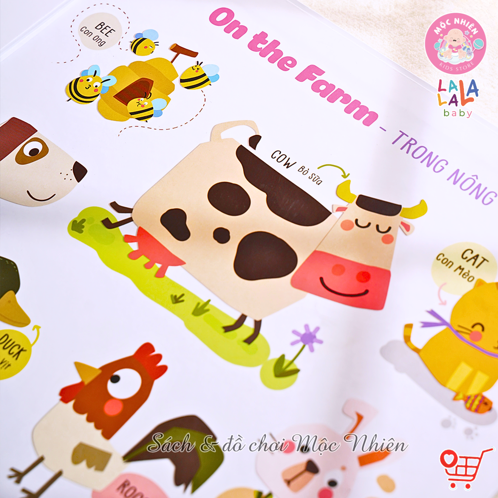 Combo 03 Bảng gấp thông thái My First Learning chart (3 chủ đề) - Lalala Baby