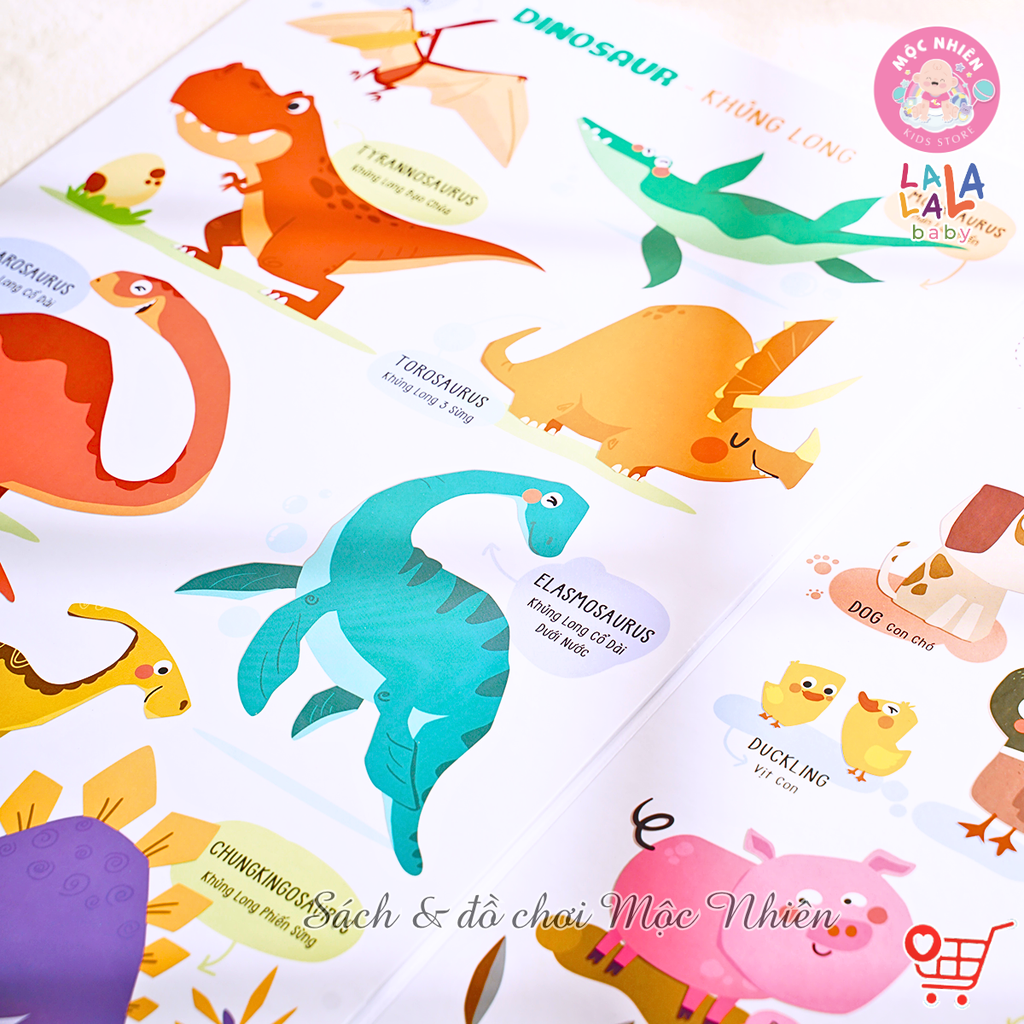 Combo 03 Bảng gấp thông thái My First Learning chart (3 chủ đề) - Lalala Baby