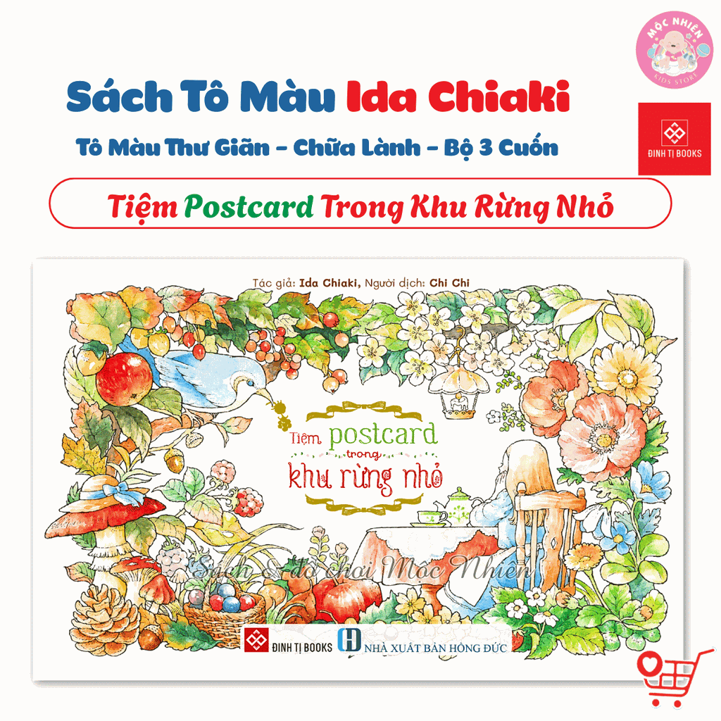 Bộ Sách tô màu Ida Chiaki - Nơi trú ẩn bình yên - Đinh Tị Books
