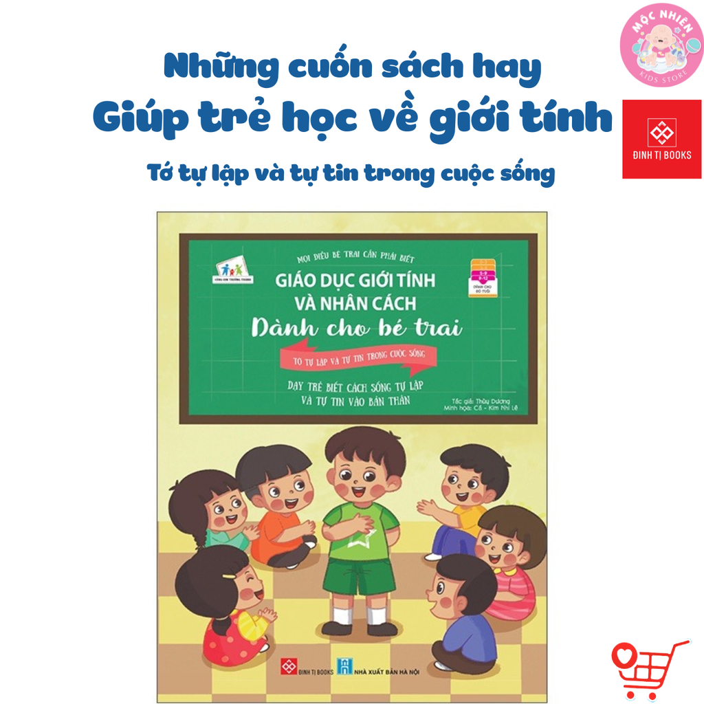 Combo 4 cuốn - Giáo dục giới tính và nhân cách dành cho BÉ TRAI - Đinh Tị Books