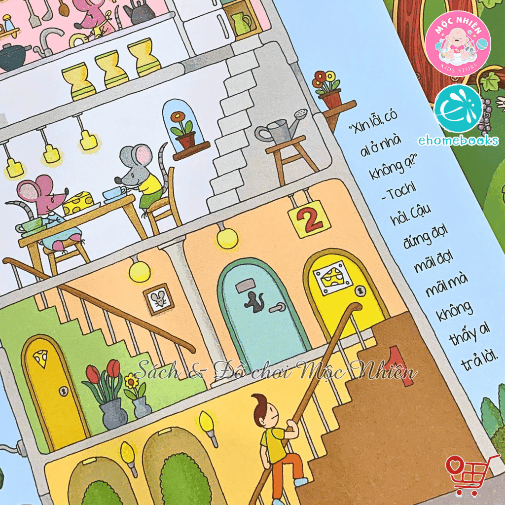 Combo 06 cuốn Sách ehon - Tòa nhà 100 tầng (Dành cho bé từ 3-8 tuổi) - Ehomebooks