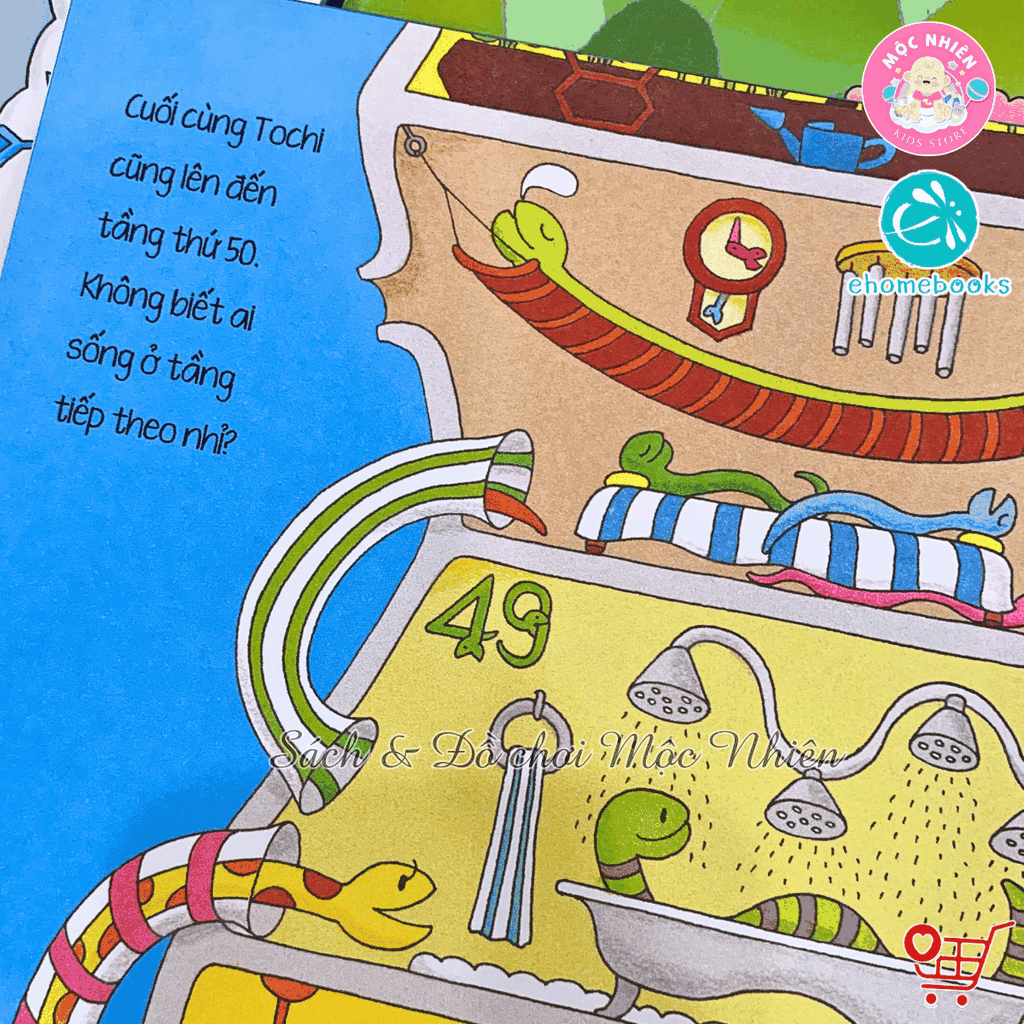 Sách ehon - Tòa nhà 100 tầng (Dành cho bé từ 3-8 tuổi) - Ehomebooks