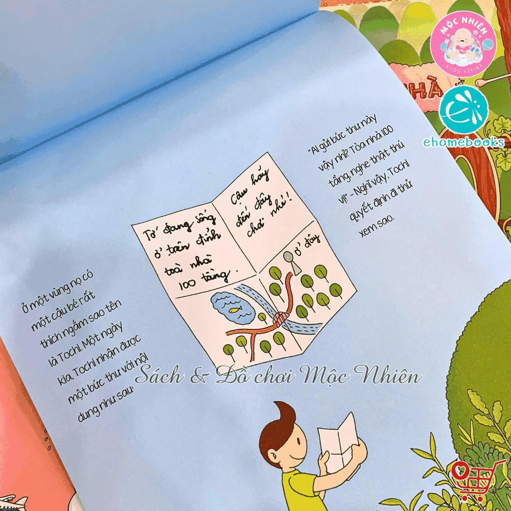 Sách ehon - Tòa nhà 100 tầng (Dành cho bé từ 3-8 tuổi) - Ehomebooks