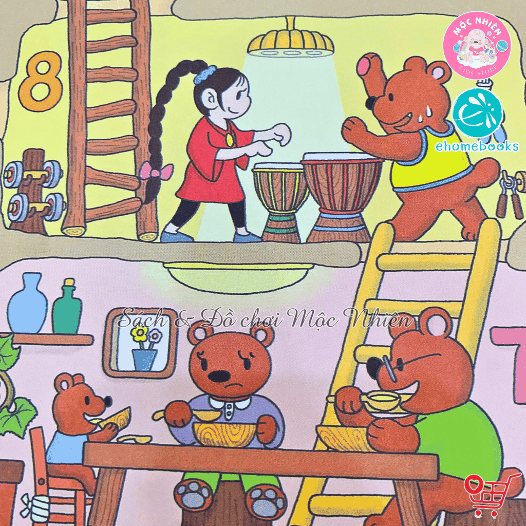 Combo 06 cuốn Sách ehon - Tòa nhà 100 tầng (Dành cho bé từ 3-8 tuổi) - Ehomebooks