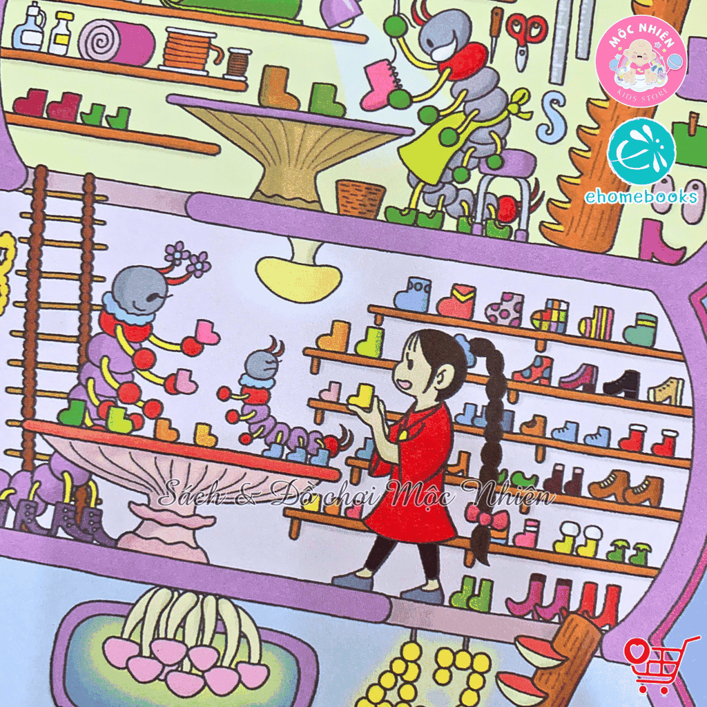 Combo 06 cuốn Sách ehon - Tòa nhà 100 tầng (Dành cho bé từ 3-8 tuổi) - Ehomebooks