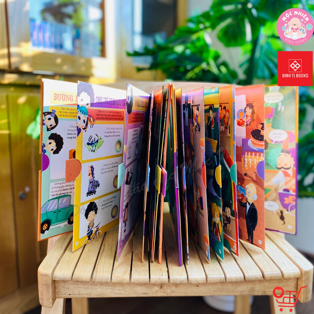 Combo 02 cuốn Sách tương tác - Rèn luyện kỹ năng đầu đời cho trẻ - 30 câu trắc nghiệm - Đinh Tị Books