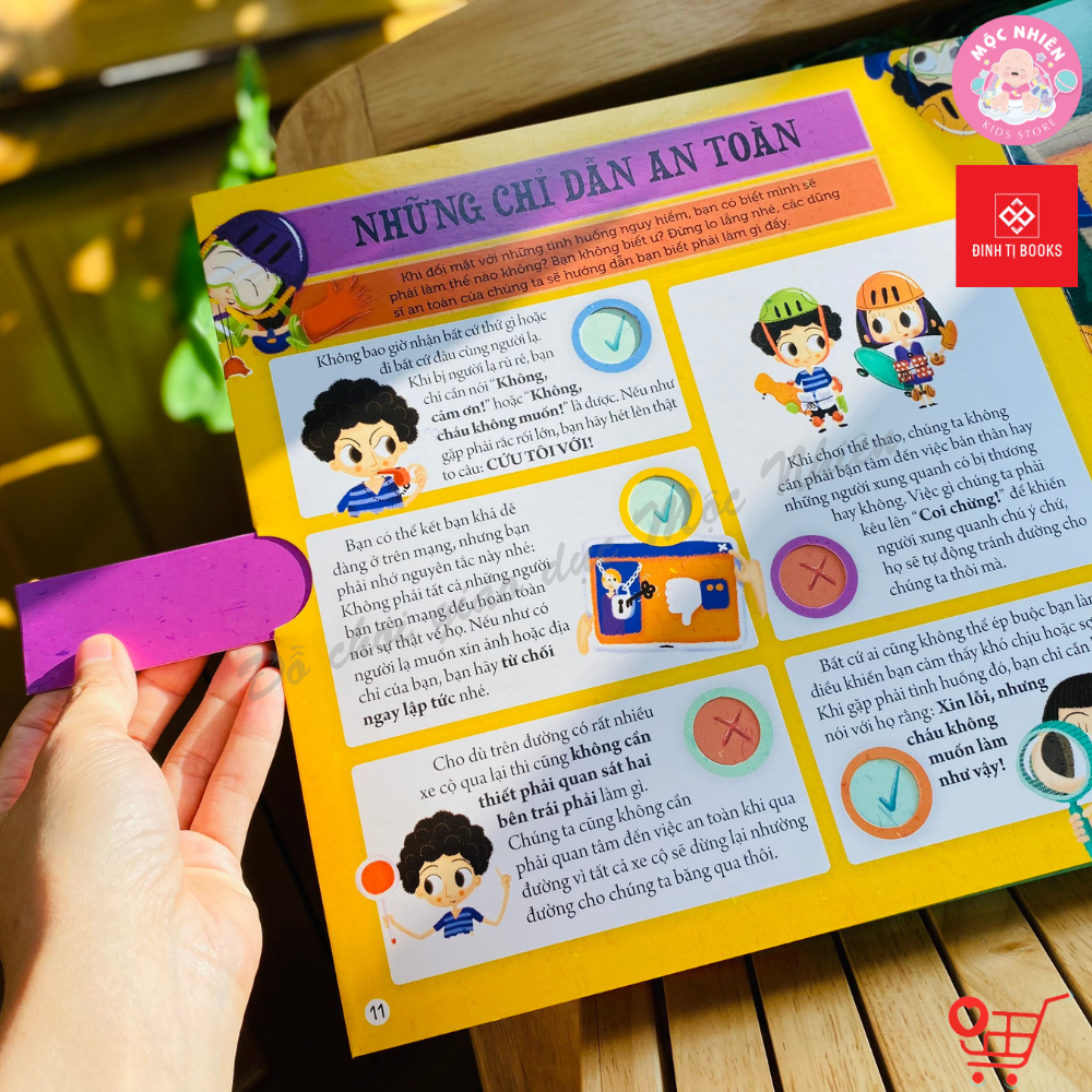 Sách tương tác - Rèn luyện kỹ năng đầu đời cho trẻ - 30 câu trắc nghiệm - Đinh Tị Books