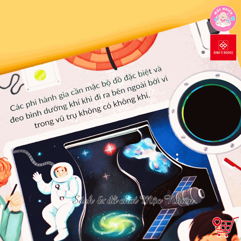 Combo 02 cuốn Sách xuyên thấu Vũ trụ, Sở thú - Tương tác cho bé từ 3 đến 6 tuổi - Đinh Tị Books