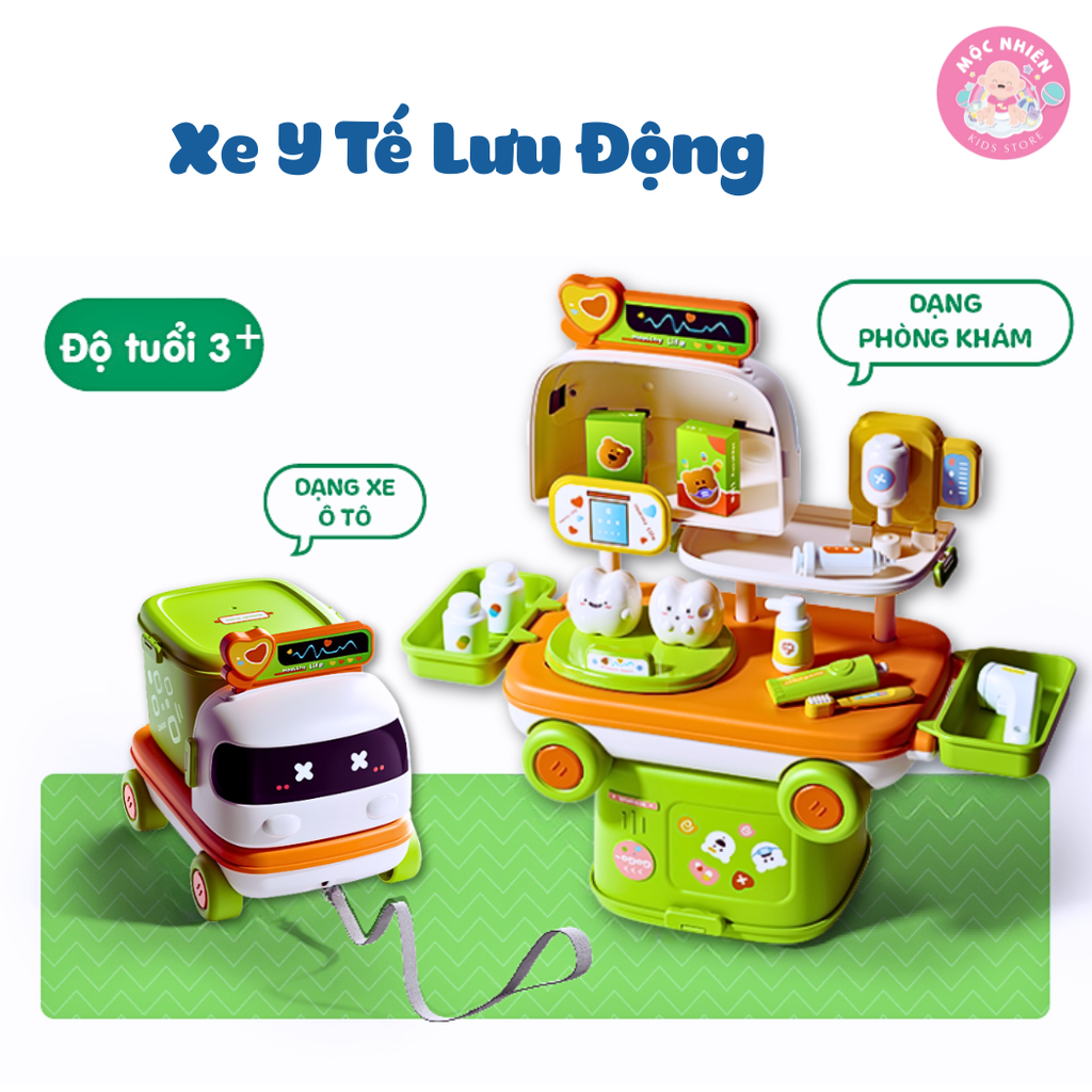 Bộ đồ chơi nhập vai Xe lưu động cho trẻ từ 3 tuổi - Chất liệu nhựa ABS cao cấp - Toys&Joys