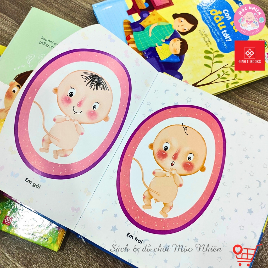 Combo 04 cuốn Sách - Kỹ năng đầu đời cho bé - Lật mở cùng con - Đinh Tị Books