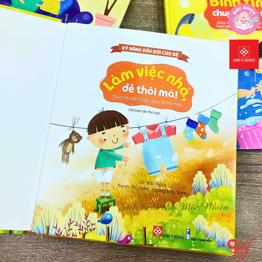 Combo 04 cuốn Sách - Kỹ năng đầu đời cho bé - Lật mở cùng con - Đinh Tị Books
