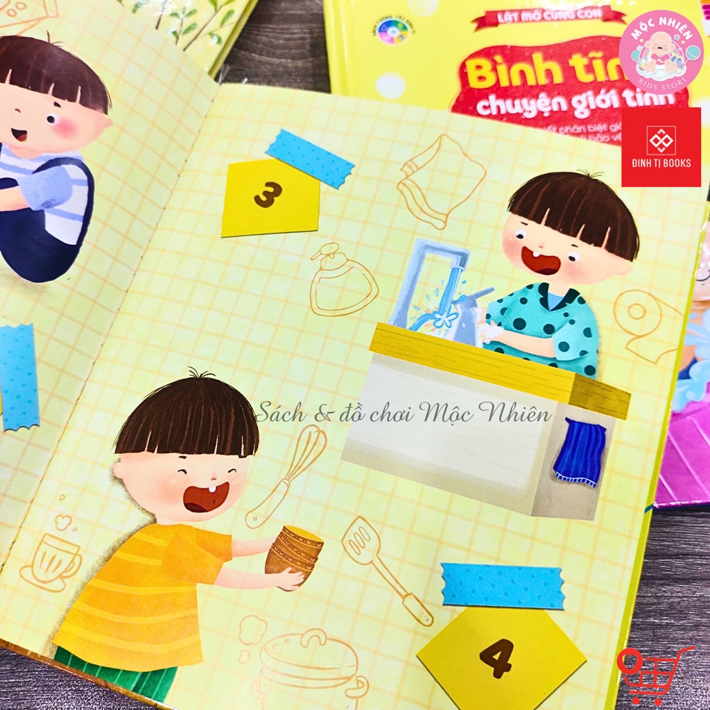 Sách Tương Tác Lật Mở - Kỹ Năng Đầu Đời Cho Bé (2 - 12 Tuổi) - Đinh Tị Books