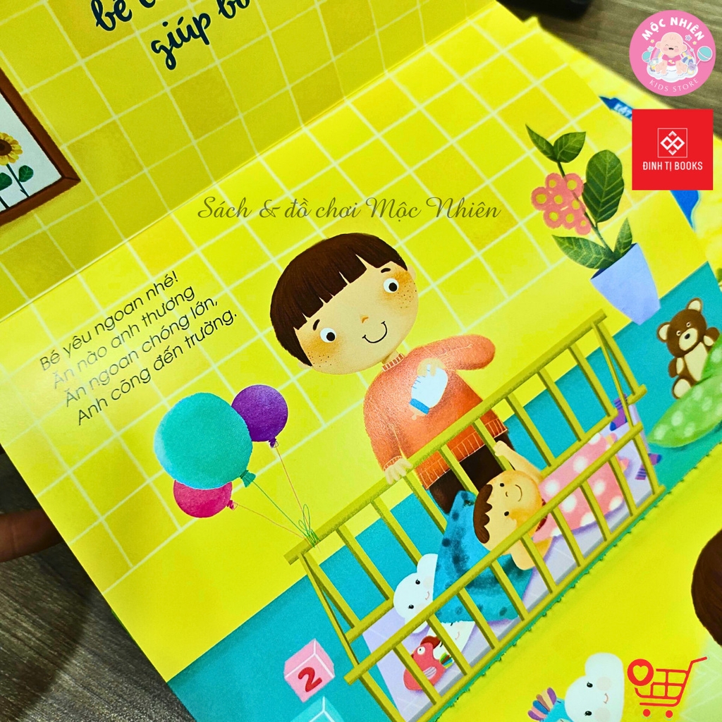 Combo 04 cuốn Sách - Kỹ năng đầu đời cho bé - Lật mở cùng con - Đinh Tị Books