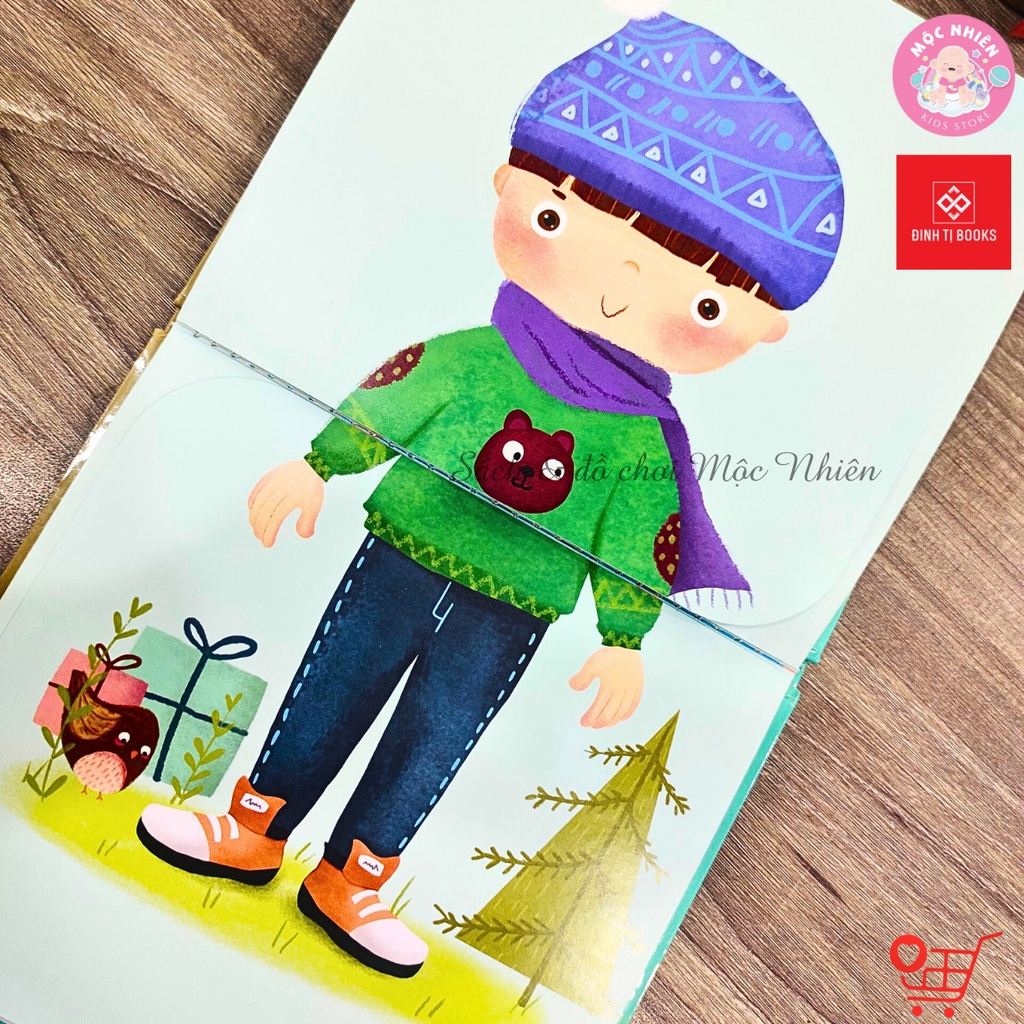 Combo 04 cuốn Sách - Kỹ năng đầu đời cho bé - Lật mở cùng con - Đinh Tị Books