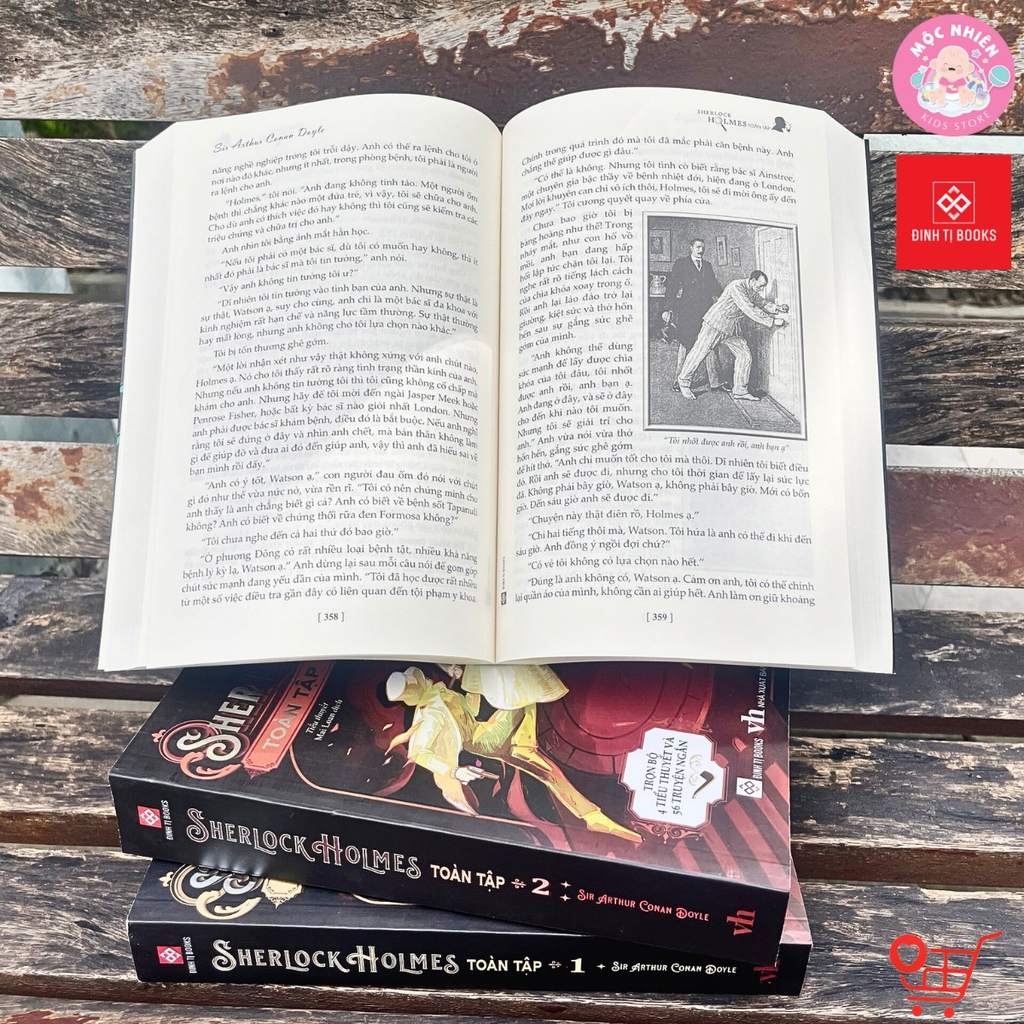 Trọn bộ 03 cuốn sách - Sherlock Holmes Toàn Tập - Đinh Tị Books