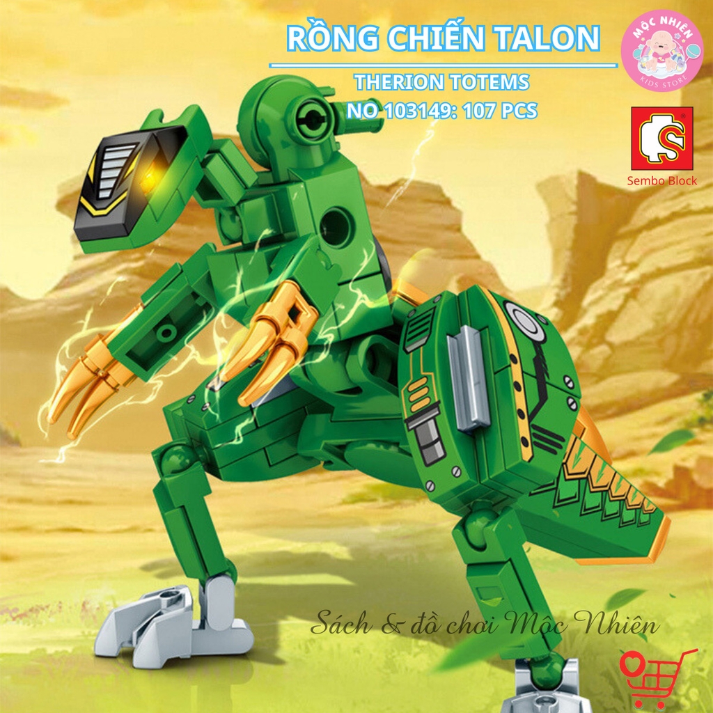 Đồ chơi lắp ráp xếp hình SEMBO BLOCK 103145 - Thánh thú mạnh thần long (589 mảnh ghép) - Dành cho bé trai từ 6 tuổi