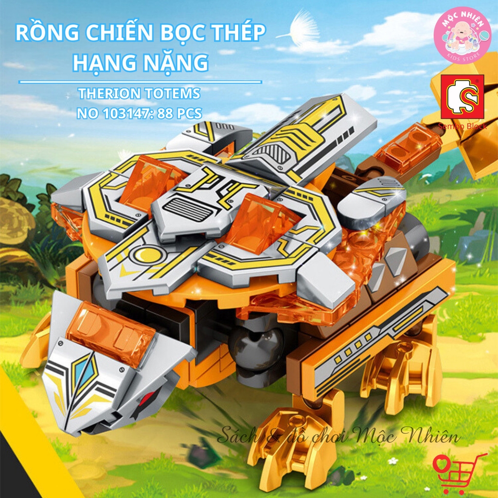 Đồ chơi lắp ráp xếp hình SEMBO BLOCK 103145 - Thánh thú mạnh thần long (589 mảnh ghép) - Dành cho bé trai từ 6 tuổi