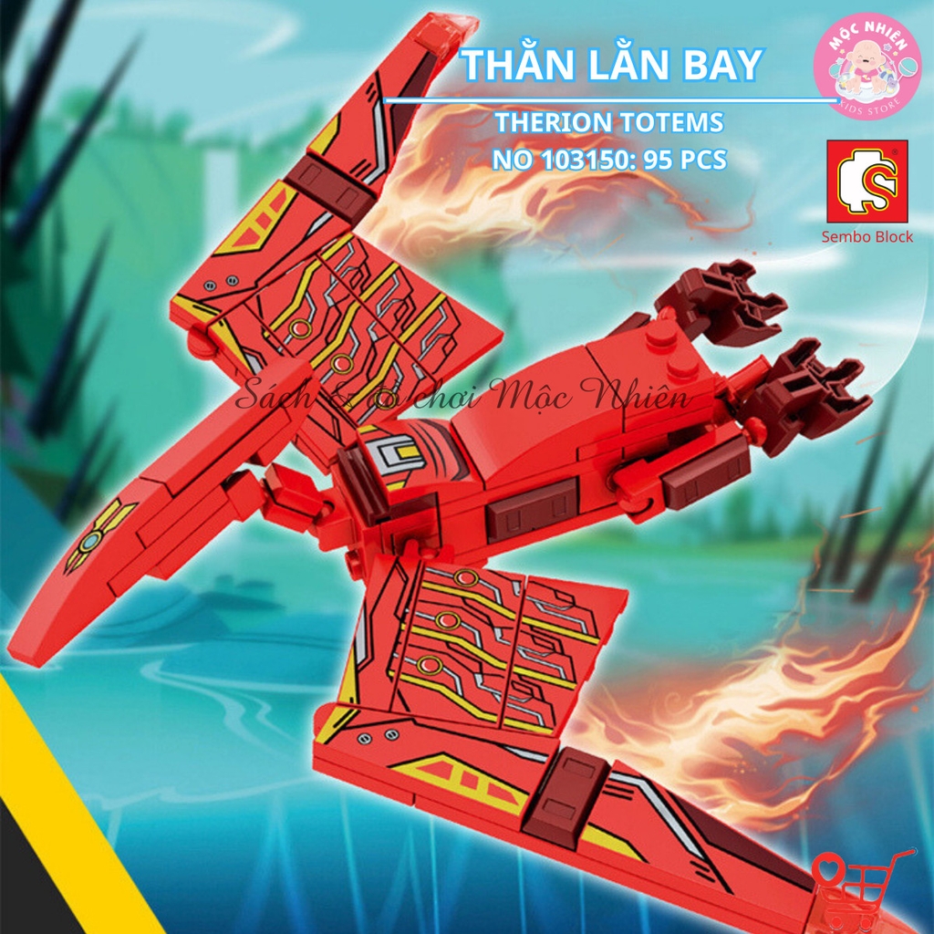 Đồ chơi lắp ráp xếp hình SEMBO BLOCK 103145 - Thánh thú mạnh thần long (589 mảnh ghép) - Dành cho bé trai từ 6 tuổi