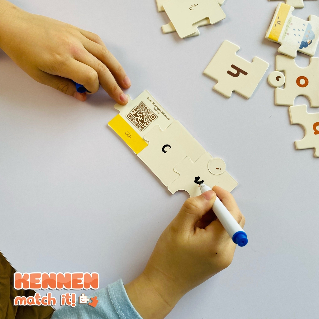 Kennen Match It - Puzzle ghép chữ cái và đánh vần Tiếng Việt